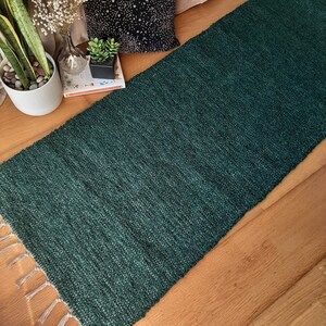 Runner Rug Dark Green 200cm / Kitchen Rug / Rug Runner / Floor - Etsy