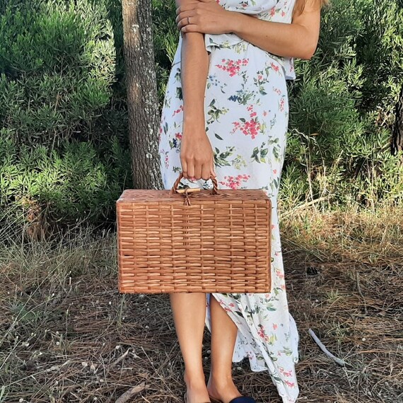 Wicker Suitcase / Wicker Basket 