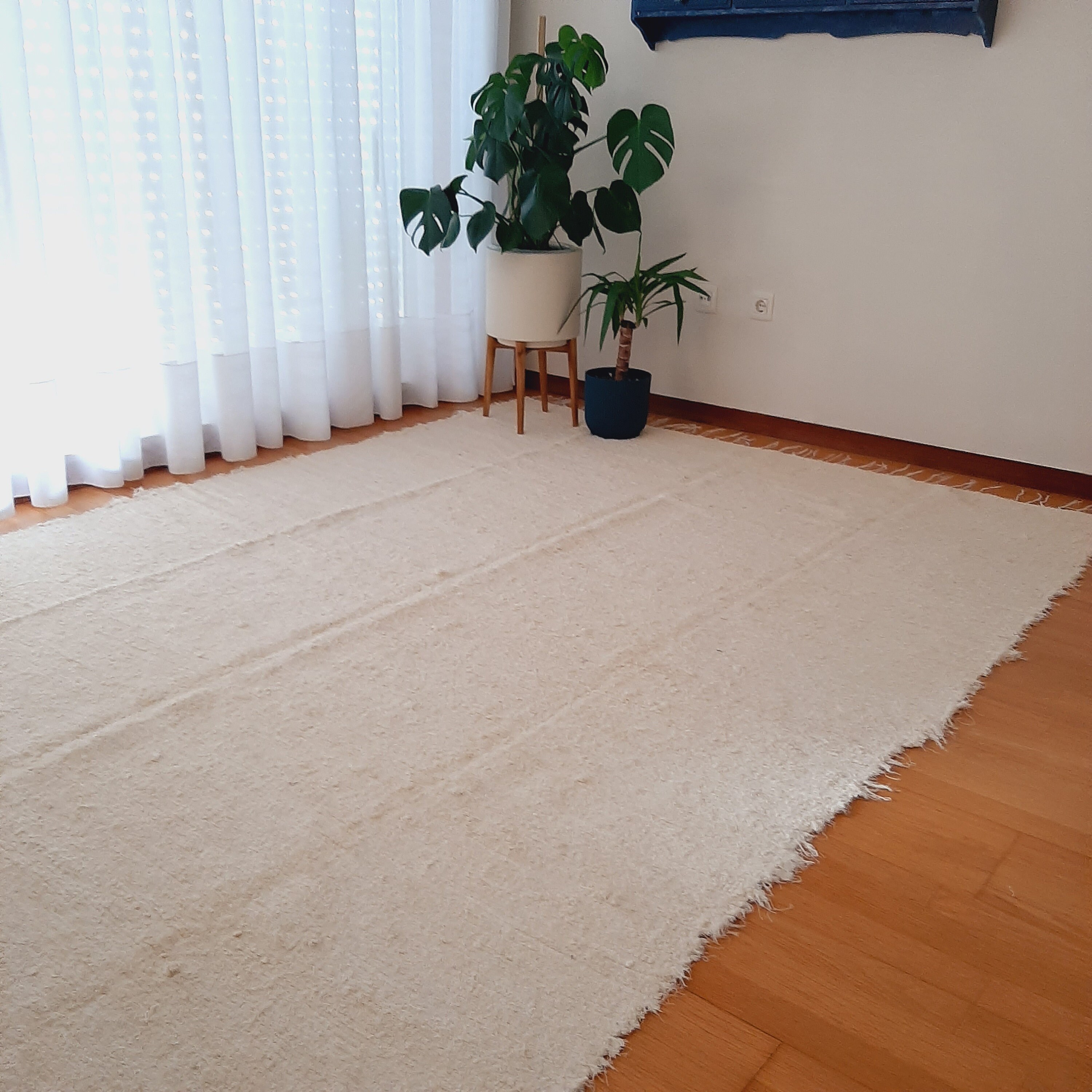 Extra Large Cream Rug 200x300cm / Handwoven Rug / Super Soft Rug ...