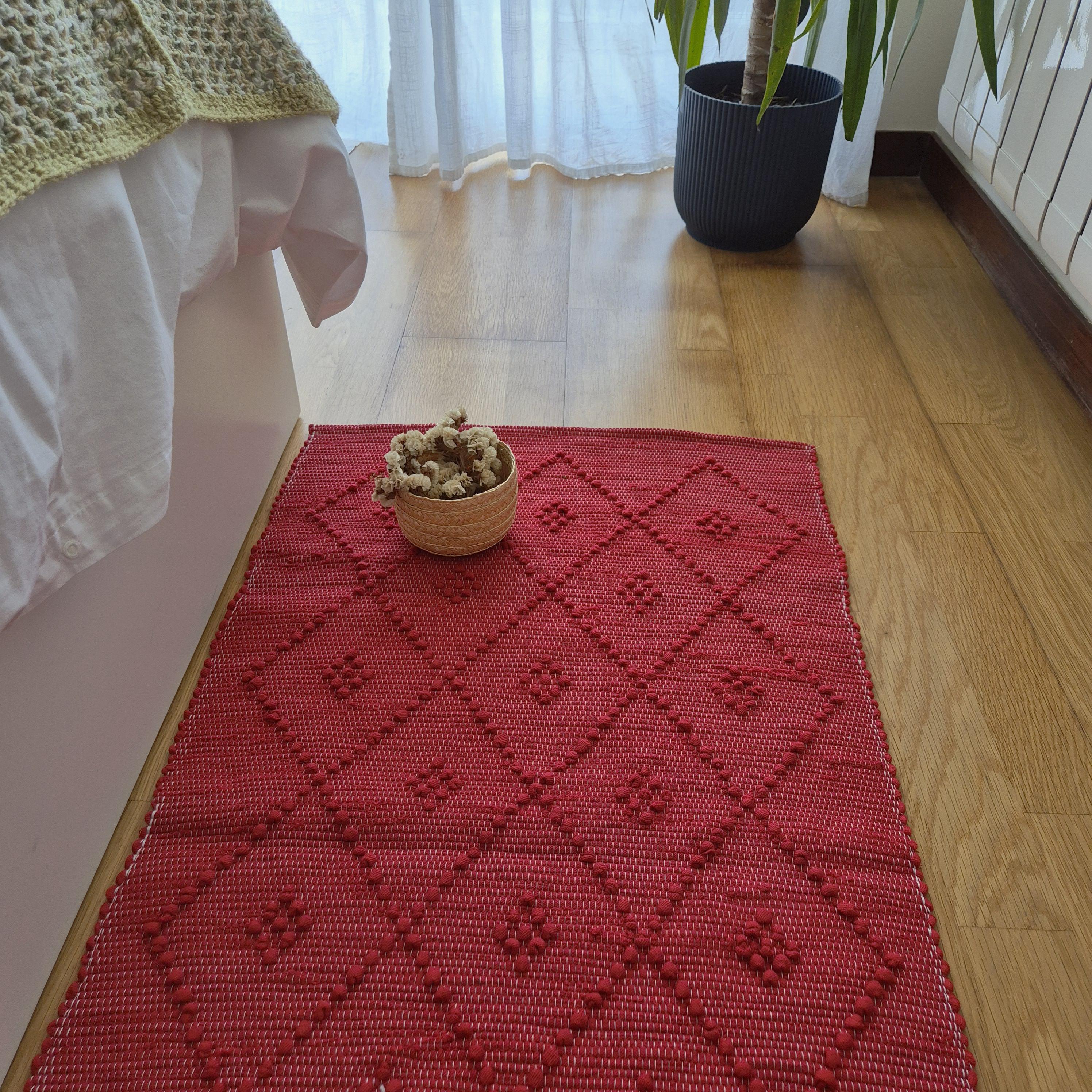 Runner Rug Red 200cm / Kitchen Rug / Rug Runner / Floor Mat / Washable ...