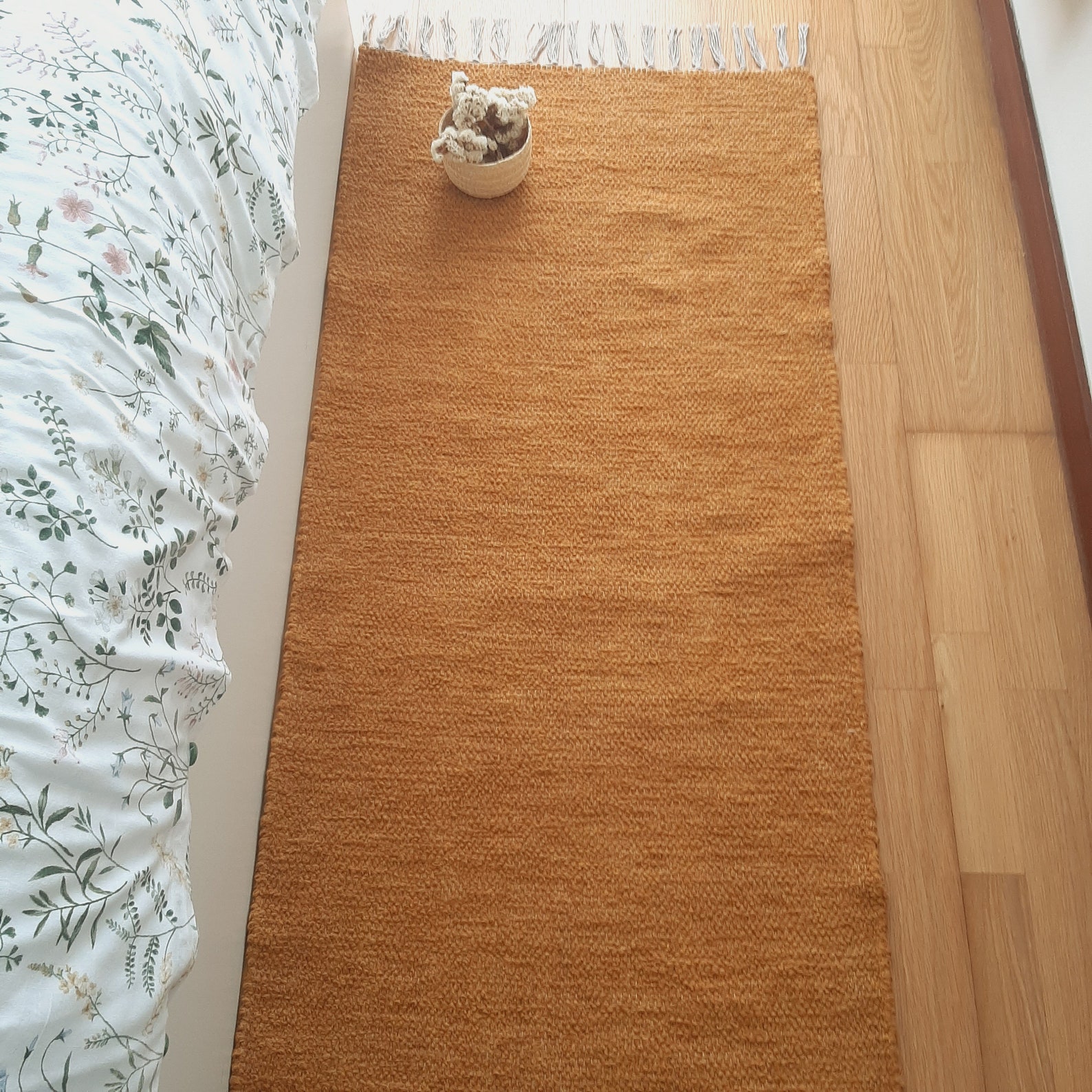 Runner Rug Caramel Yellow Rug 200cm / Kitchen Rug / Floor Rug / Runner ...