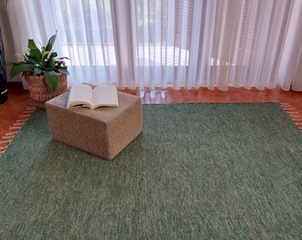 Großer Pinien Grüner Teppich 120 x 180 cm / Teppich Teppich / Teppich Beige / Rot / Grüner Teppich / Teppich für Wohnzimmer / Teppich Schlafzimmer / Teppich / Teppich