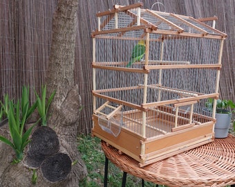 手作りの鳥かご / 鳥かご / カナリアケージ / 鳥の家 / インコケージ