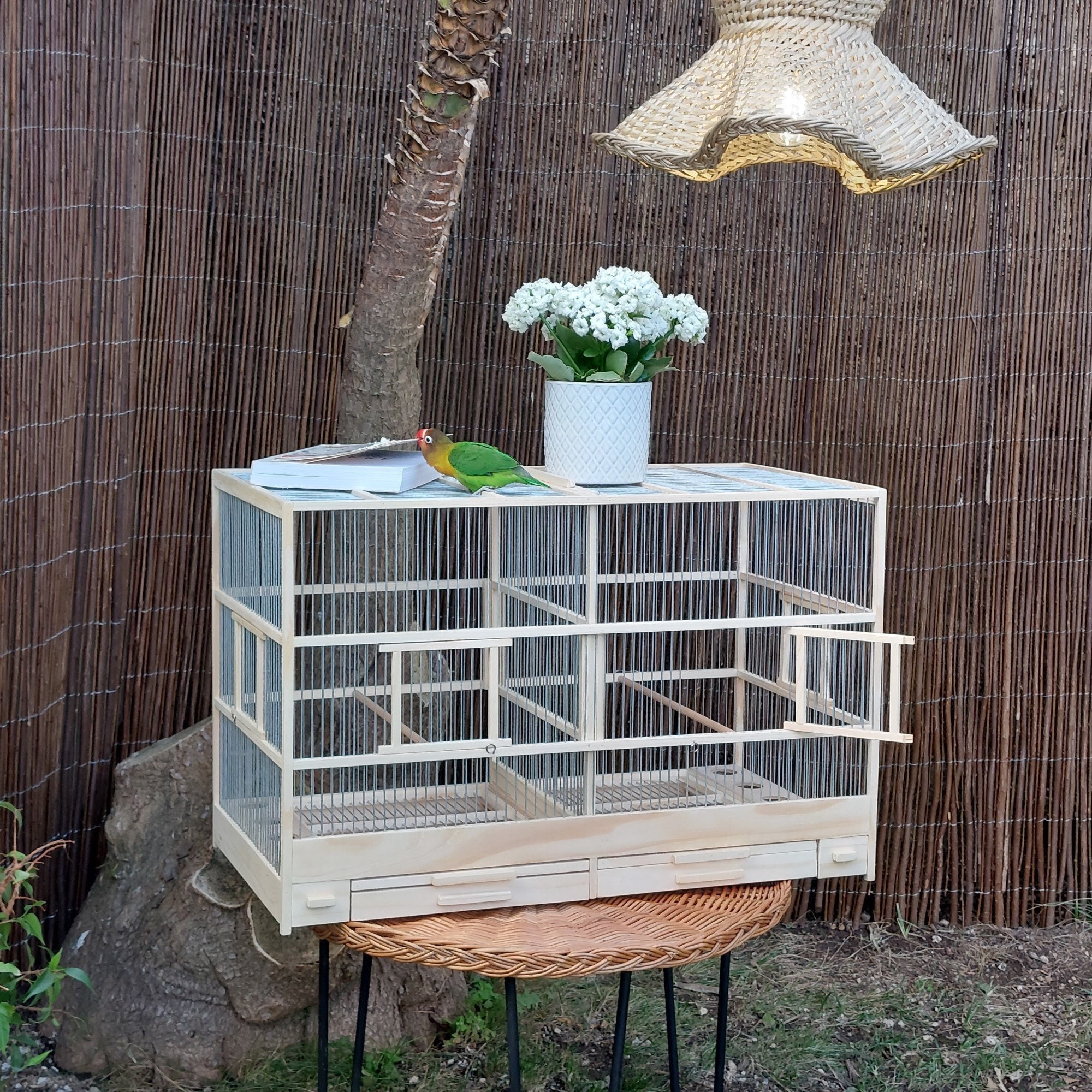 Large Rectangular Bird Cage Full Handmade / Canary Cage / Bird Etsy