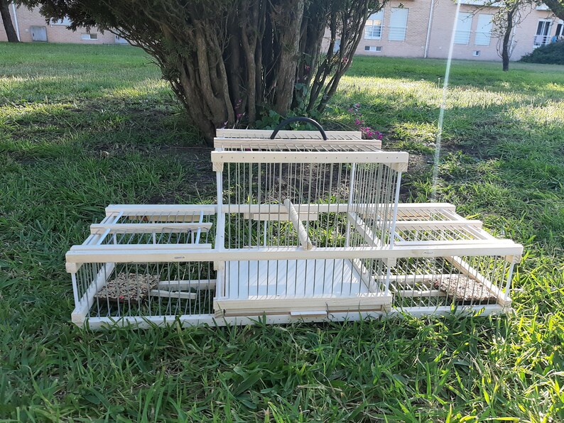 Wooden Bird Cage Trap / Trap Birds / Hunting Birds Cage / Two Etsy
