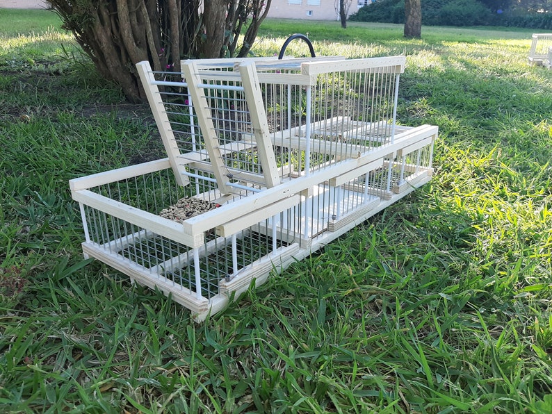 Wooden Bird Cage Trap / Trap Birds / Hunting Birds Cage / Two Etsy