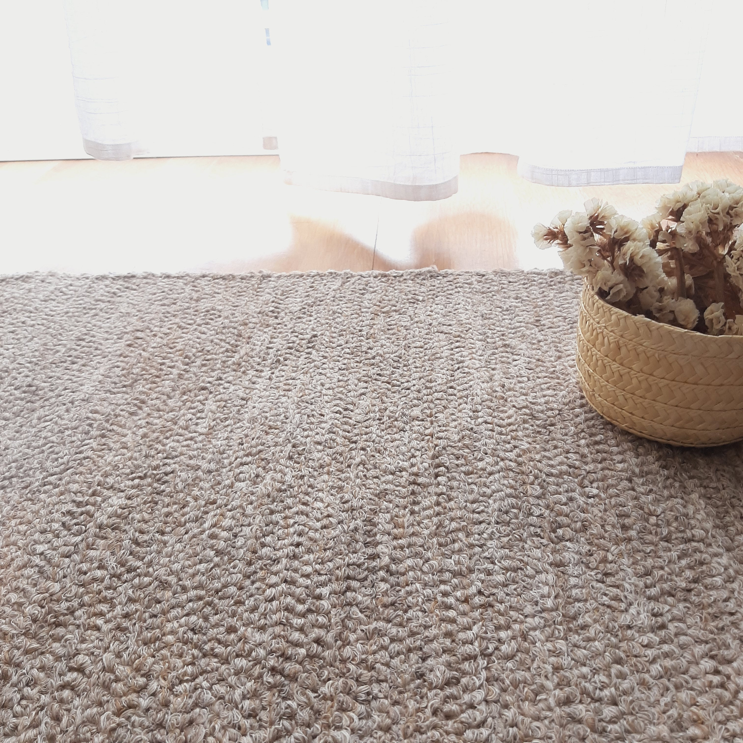 Small Light Brown Rug / Handmade Rug / Cotton Rug / Bathroom Rug ...