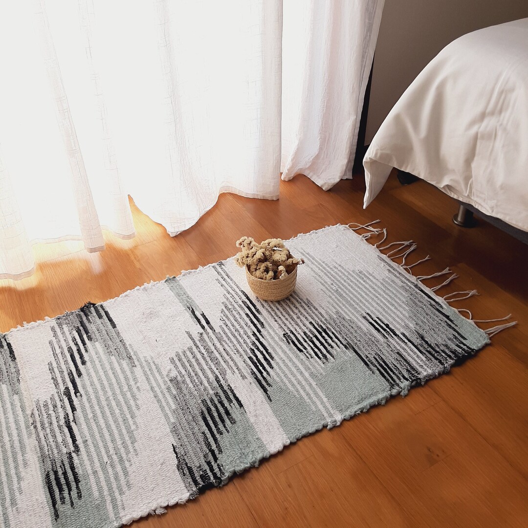 Small Clothe Rug Small Handwoven Colorful Rug / Cotton Rug / Soft Rug / Bathroom Rug ...
