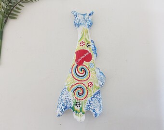 陶器製魚壁掛け　作家作品 大きな陶器のタラ魚 / 北欧の魚 / 陶器の魚 / 壁掛けの魚 / 陶器