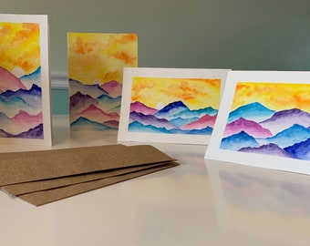 Sunrise Greeting Cards 4 Pack
