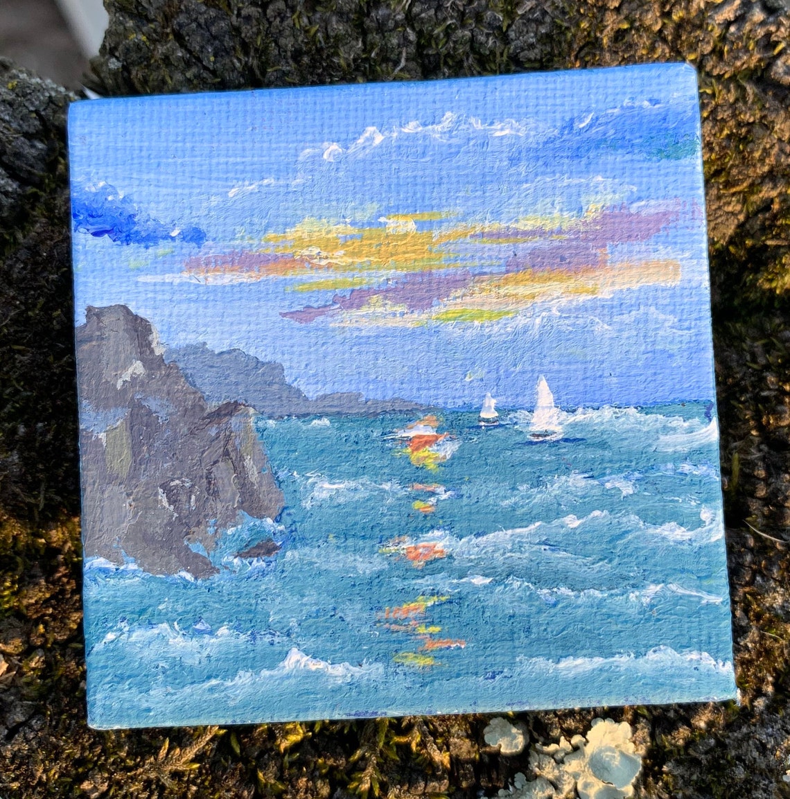 Nature Scene Set of 4 Etsy