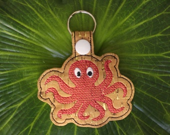 Schets Stitch Octopus Snap Tab Machine Borduurwerk ITH *** DIGITALE DOWNLOAD ***