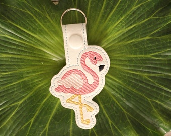 Schetssteek flamingo drukknoop machineborduurwerk ITH ***DIGITAL DOWNLOAD***