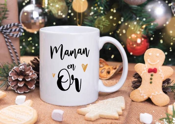 Mug Maman/Mamie/Marraine/Maitresse en Or