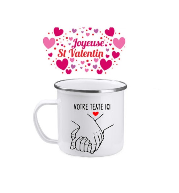 Mug Métal Émaillé Saint Valentin