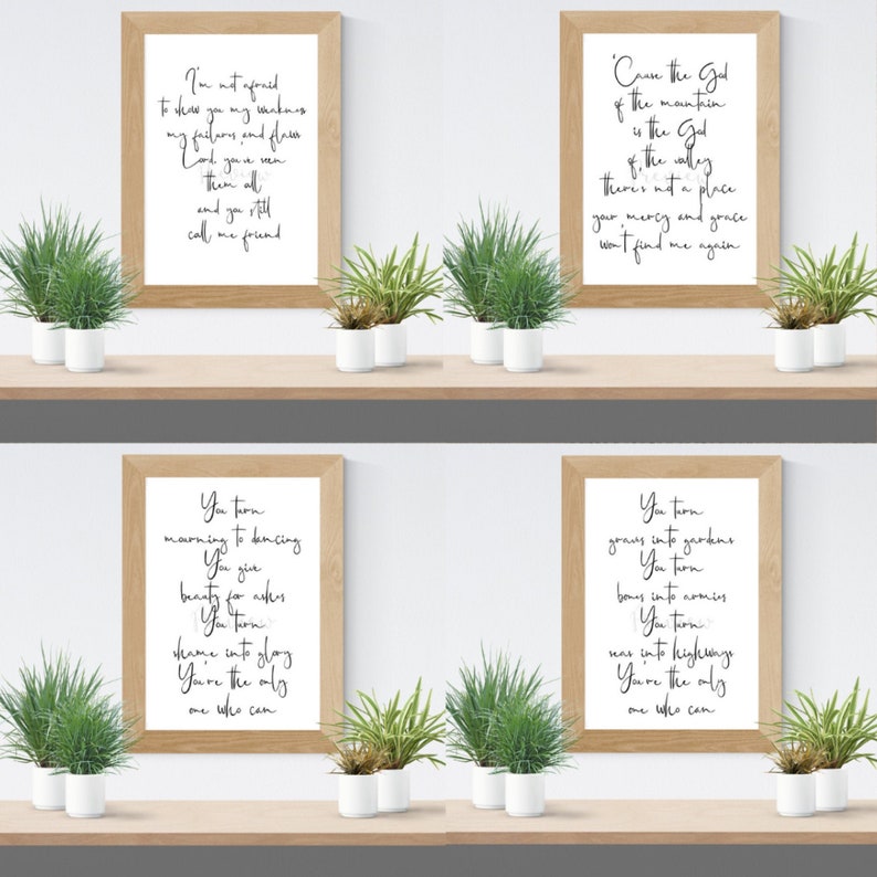 Graves Into Gardens Elevation Worship Lyrics Digital Download Etsy