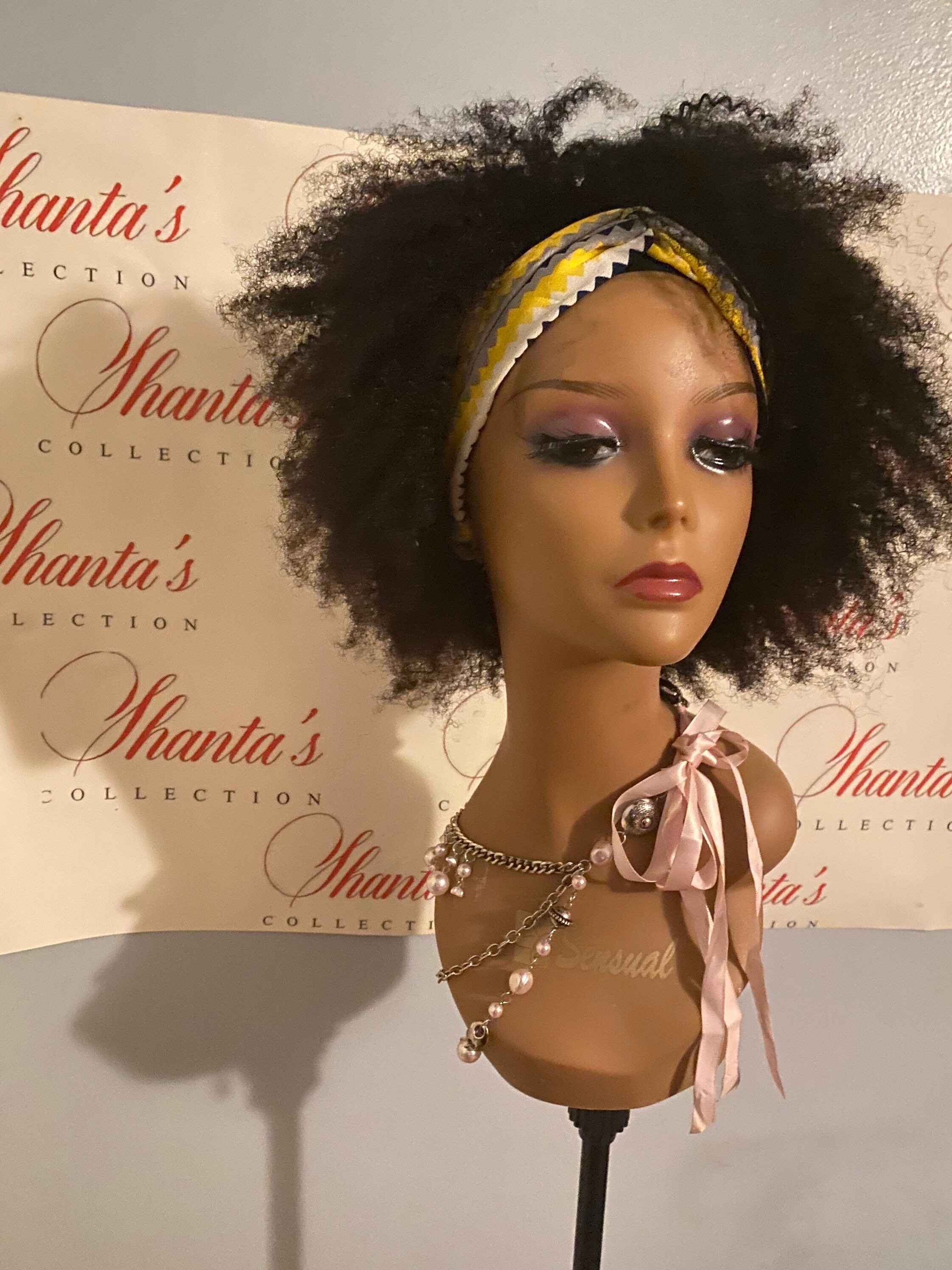 Afro headband wig Etsy