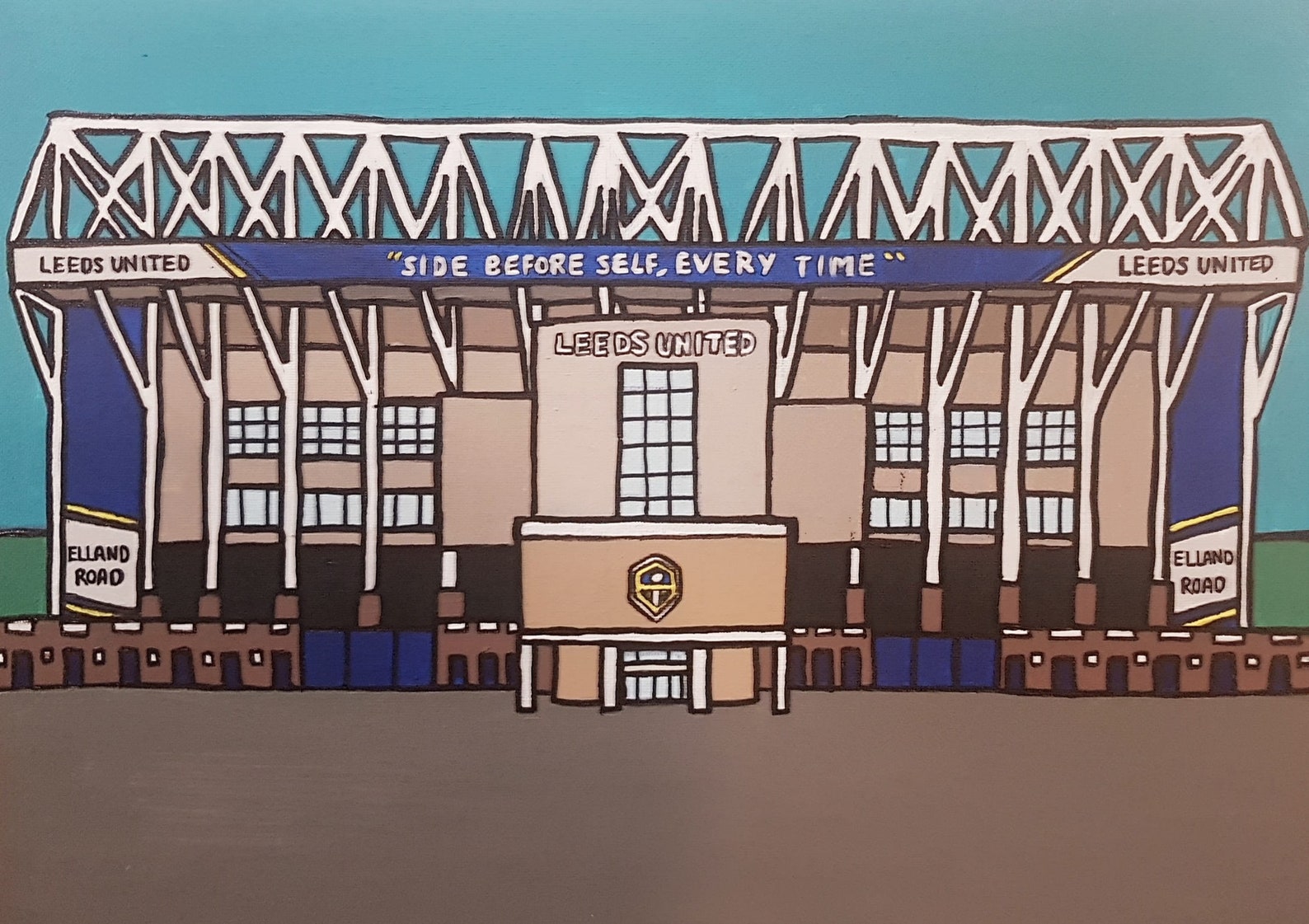 LEEDS UNITED Elland Road Art Print Modern Wall Art From Etsy