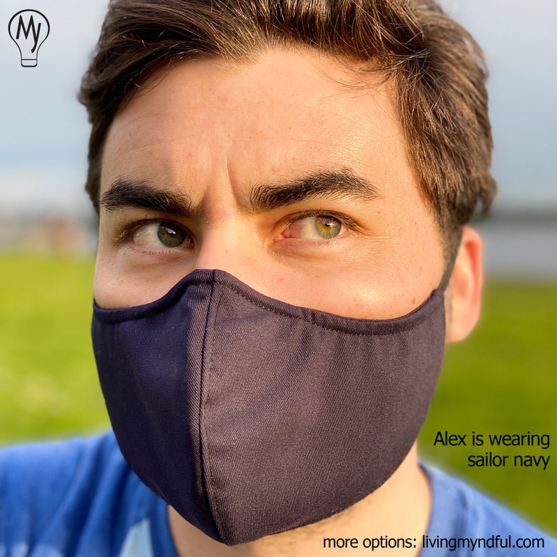 Face Mask Overhead Strap or Ear Loops Adjustable Nose Wire Etsy Canada