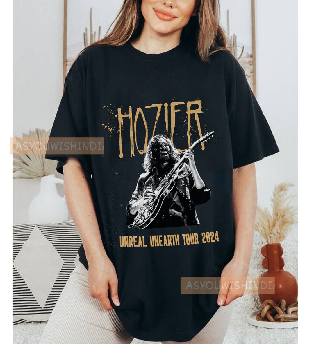 Unreal Unearth Tour 2024 Merch Hozier Poster Concert Shirt - Etsy