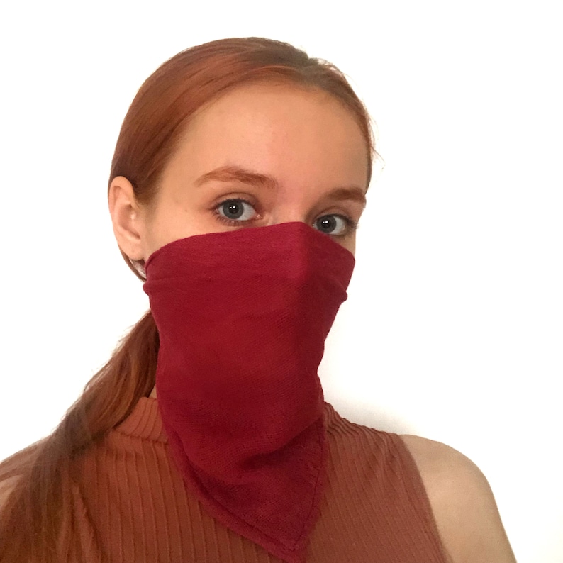 Charcoal Cheesecloth Mask Breathable Face Cover for Summer Etsy