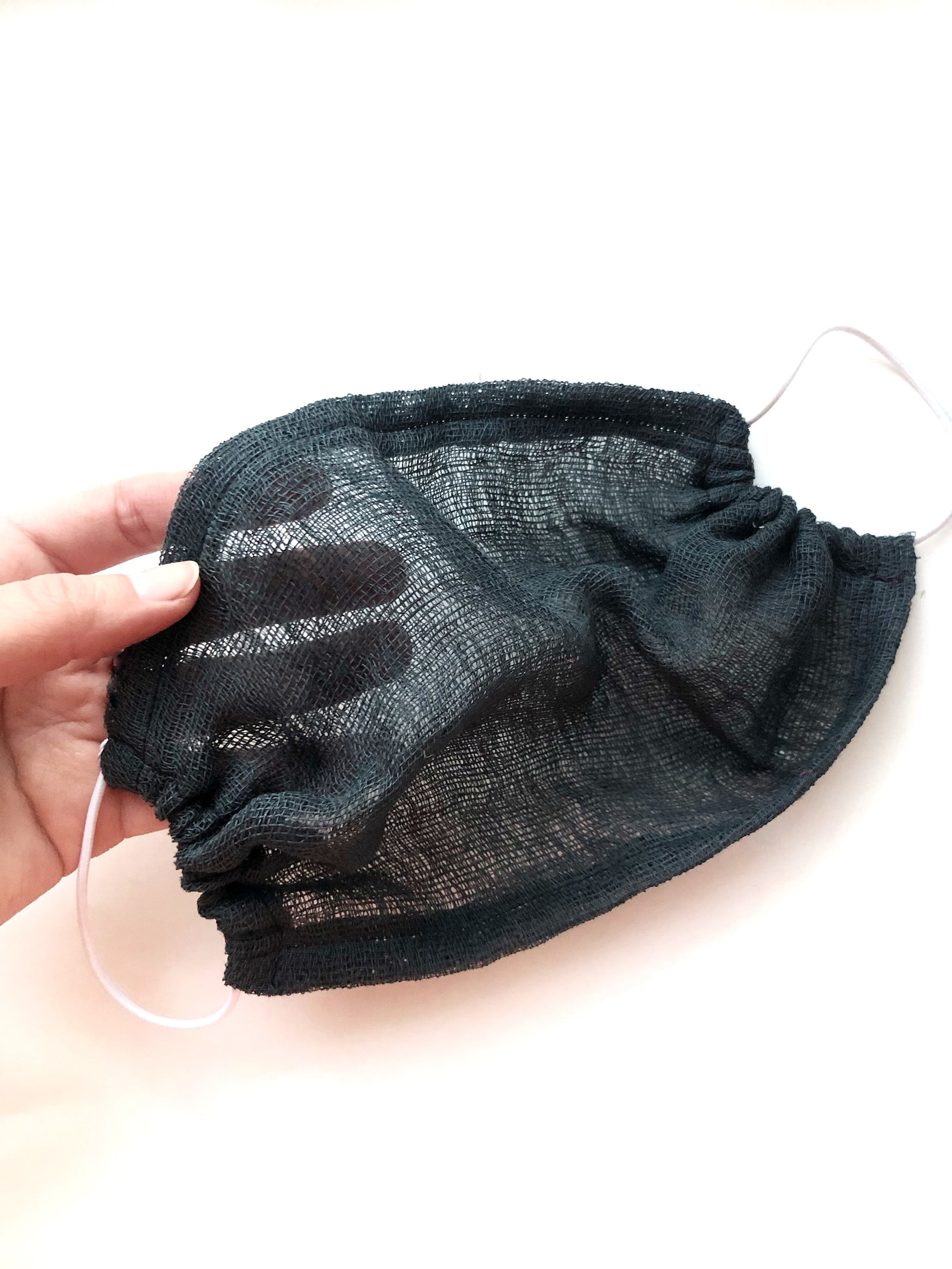 Charcoal Cheesecloth Mask Breathable Face Cover for Summer Etsy