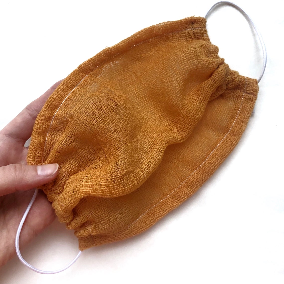 See through mask Breathable cheesecloth face mask Gauze mask Etsy
