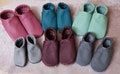 Offer leather slippers crawling shoes baby shoes slippers plain slippers product logo