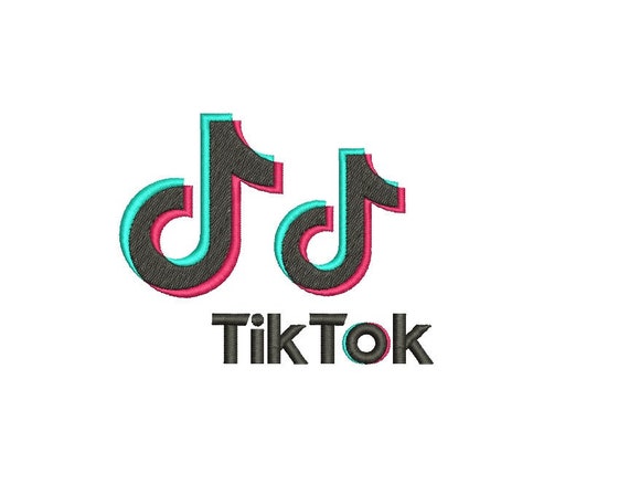Mini Tiktok Logo Tik Tok Embroidery Bundle Set Design Stitch | Etsy
