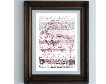Karl Marx, in his own words, a portrait of the German economist and social revolutionary, from an excerpt of his book Capital (Das Kapital)