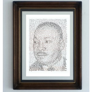 Martin Luther King Jr poster, a portrait of the civil rights leader in the text of his final speech  "I have been to the Mountaintop"