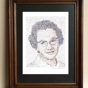 キャサリン・ジョンソン、アメリカの天才数学者の手作りの肖像画