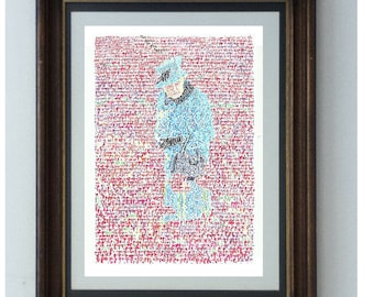 Queen Elizabeth II poster, highness walking in the poppies, Tower of London 2014 WW1 centenary exhibition, Blood Swept Lands and Seas of Red
