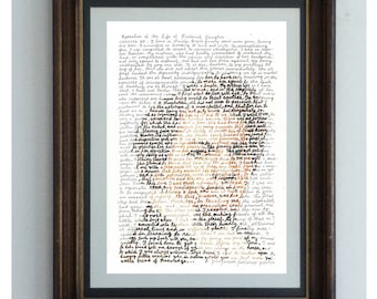 Frederick Douglass, a portrait of the great statesman, &#39;in his own words&#39;, from Narrative of the Life of Frederick Douglas, Americans Slave