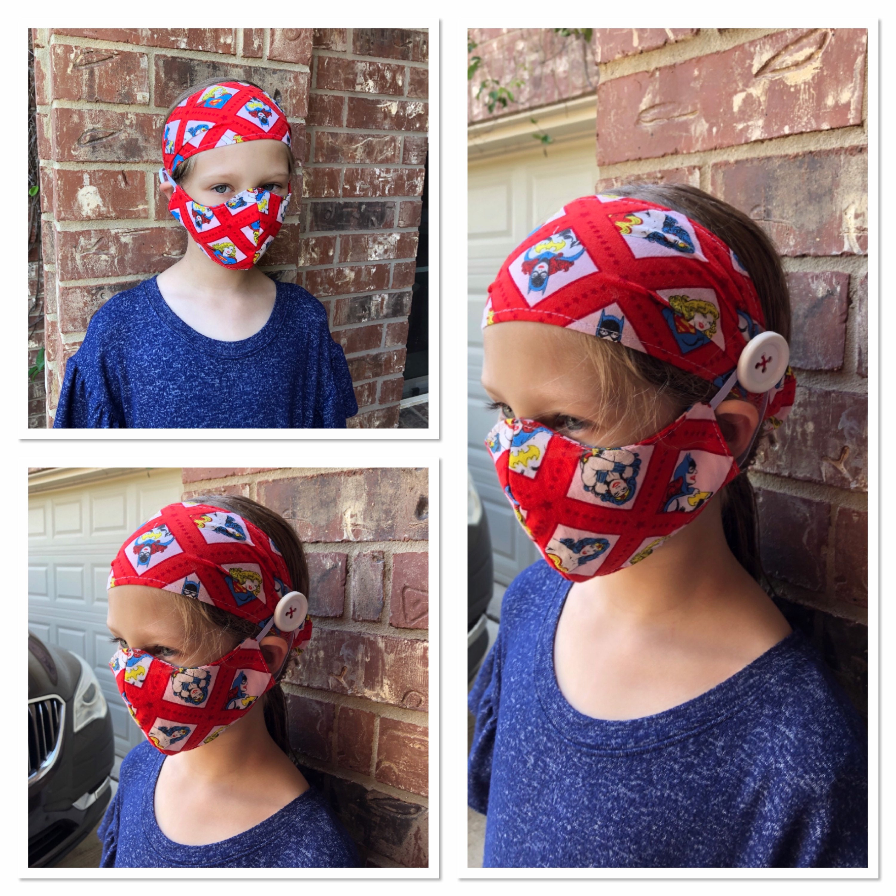 Kids Shark headband with matching mask. Ages 811 Etsy