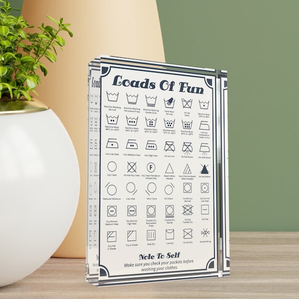 Laundry Guide for Utility Room Etsy