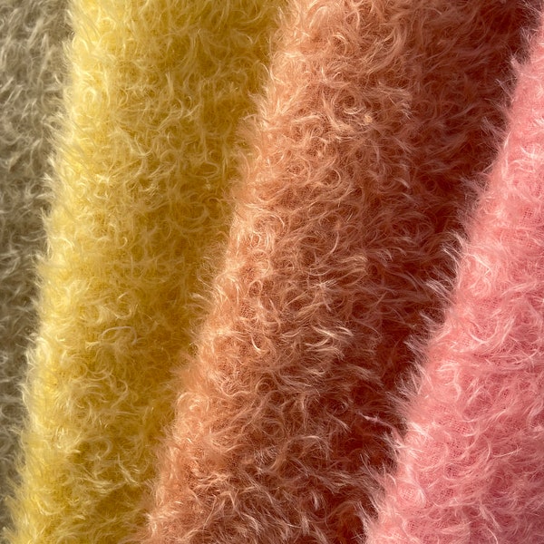 7M09-12 Mohair, 16 mm, für Puppen und Teddys, von Helmbold, handgefärbt, Teddybärstoff