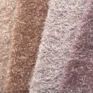 1M 17-20 Mohair 12 mm for Dolls and Teddies, by Helmbold, hand coloured, teddy bear fabric