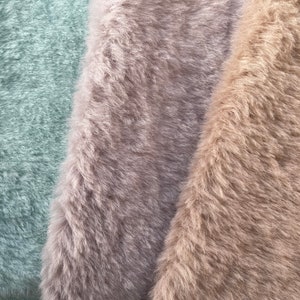 5MA 10-12 Mohair with Alpaca, 25 mm, for Dolls and Teddies, by Helmbold, hand coloured, teddy bear fabric