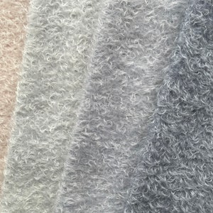 1M37-40 Mohair 12 mm for Dolls and Teddies, by Helmbold, hand coloured, teddy bear fabric