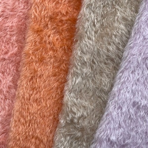 12M 36 39 Mohair, 16 mm, pour poupées et nounours, par Helmbold, coloré à la main, tissu ours en peluche image 1