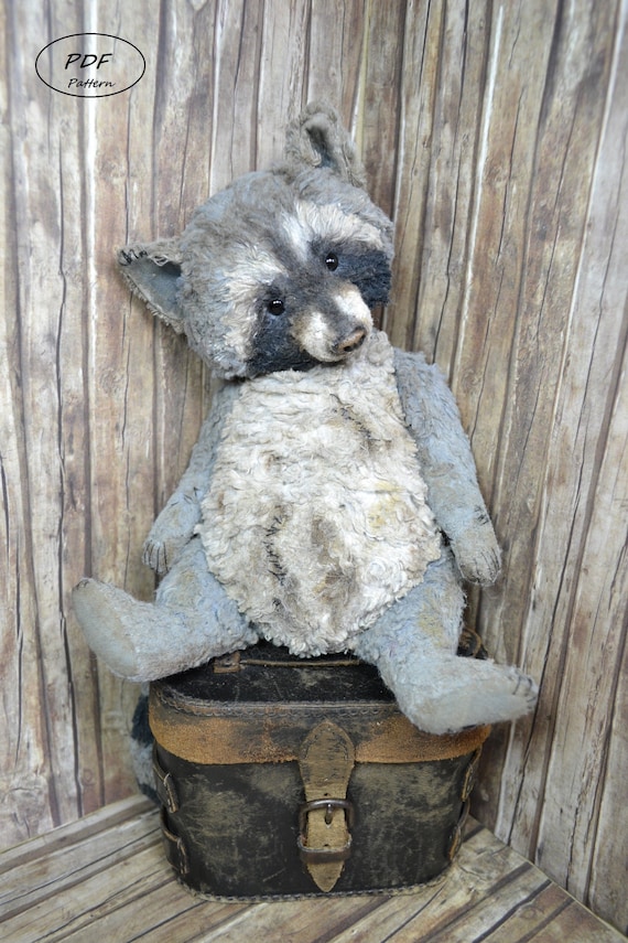 Raccoon teddy bear sale