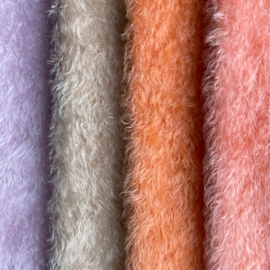 12M 36 39 Mohair, 16 mm, pour poupées et nounours, par Helmbold, coloré à la main, tissu ours en peluche image 7