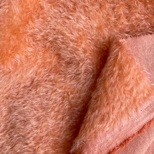 12M 36 39 Mohair, 16 mm, pour poupées et nounours, par Helmbold, coloré à la main, tissu ours en peluche image 4