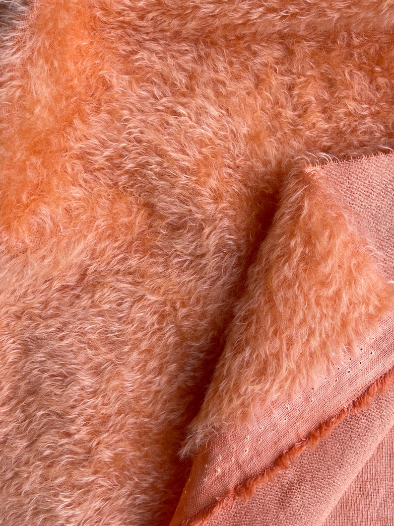 12M 36 39 Mohair, 16 mm, pour poupées et nounours, par Helmbold, coloré à la main, tissu ours en peluche image 4