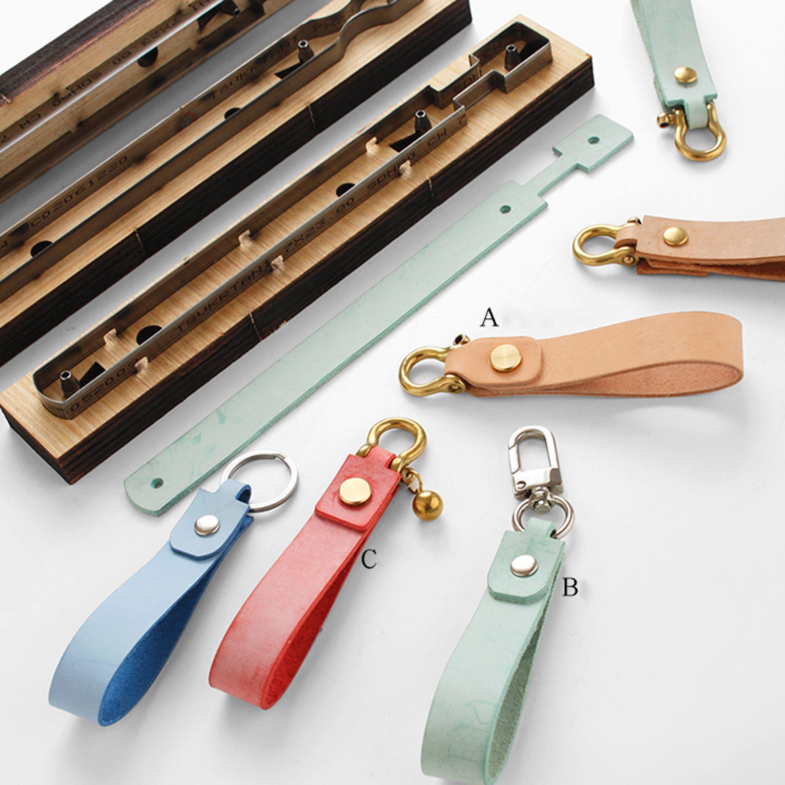 Keychain Leather Punch Die Set DIY Leather Cutting Dies Etsy