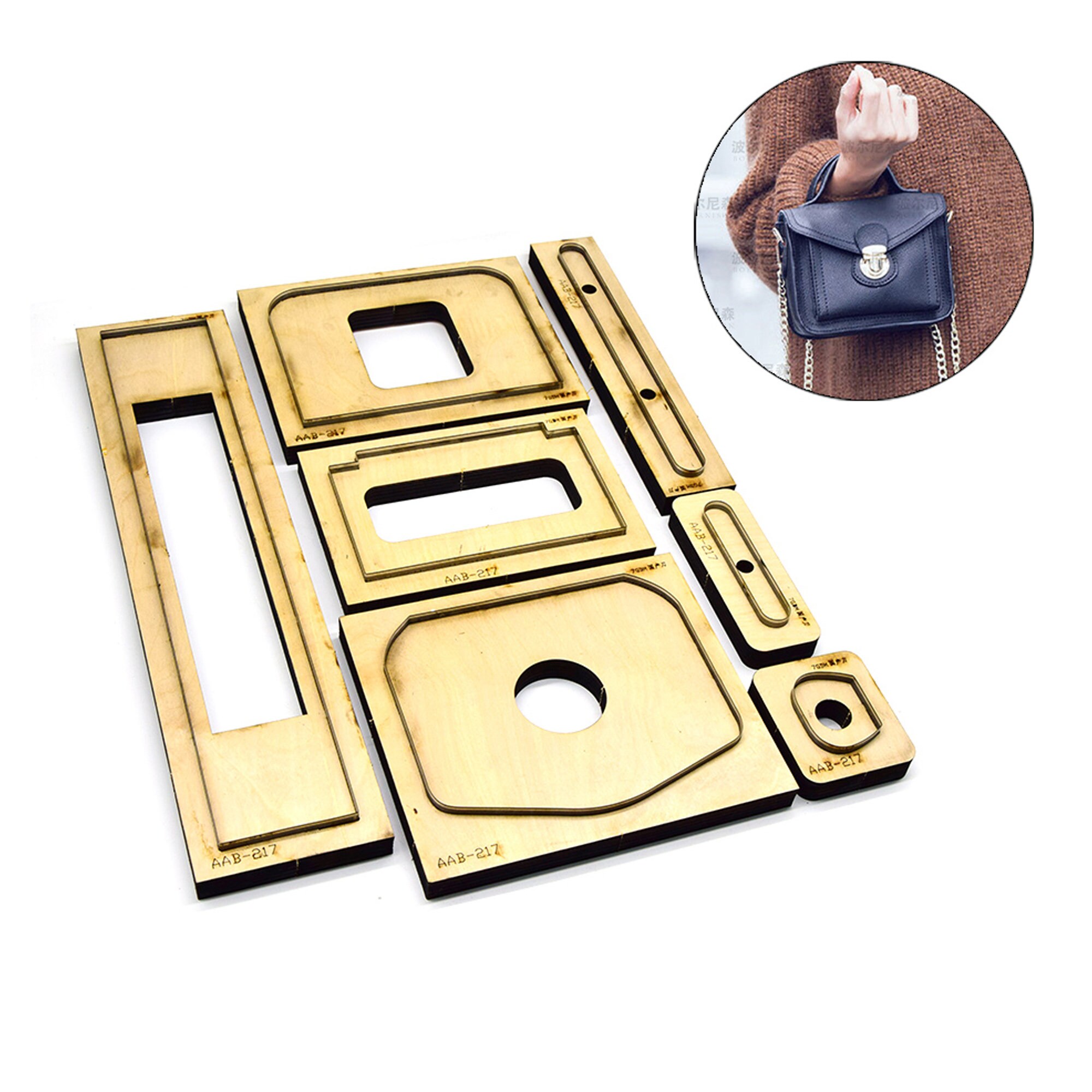 Ladies Chain Messenger Bag Cutting Dies Leather Metal Cutting Etsy