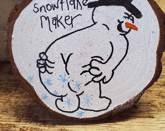 Snowflake Maker Snowman Ornament