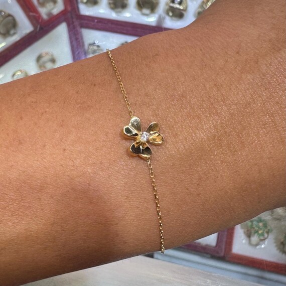 18金ブレスレット クローバー 18金ブレスレット クローバー