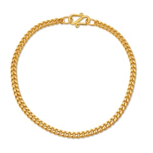 24k Solid Yellow Gold Cuban Link Bracelet, 999 Pure Gold Cuban Chain Bracelet, 2.8 mm Minimalist Bracelet for Unisex